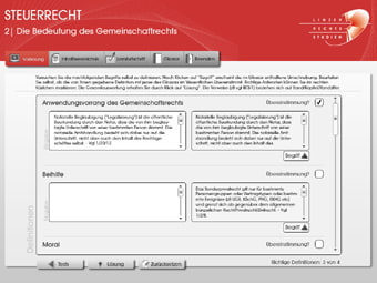 Screenshot Definitions-Test DVD Steuerrecht Screenshot Definitions-Test DVD Steuerrecht